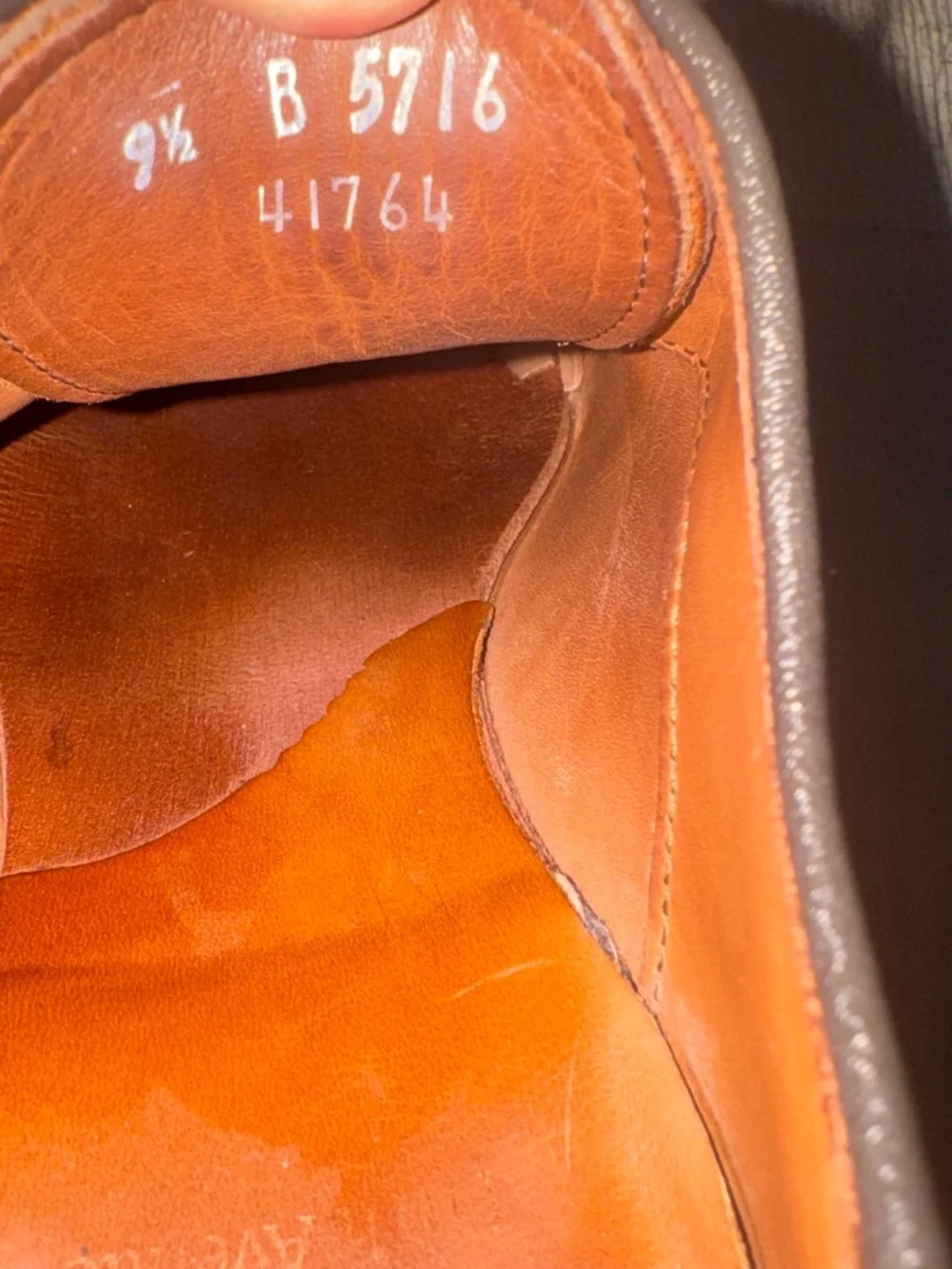 Allen Edmonds Fifth Avenue Leather Shoes 9.5B Brown Chili Leather